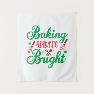 Tenture Baking Merry Xmas Esprits Lumineux