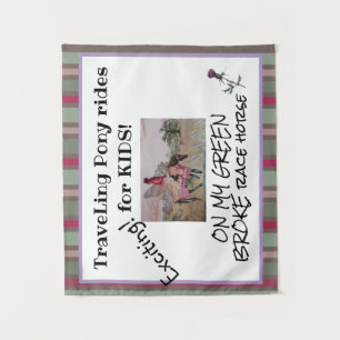 Tenture balades en poney pour enfants TAPESTRY