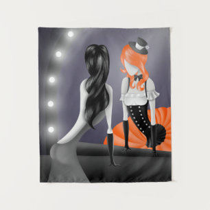 Tenture Ballerina et Réflexion dansante Quirky Orange
