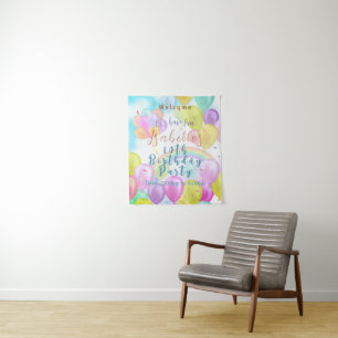 Tenture Balloon Pastel Anniversaire