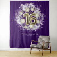 Balloons de fête de 16 ans d'anniversaire Gold Swe