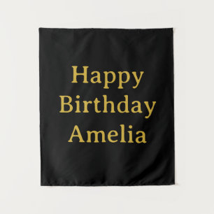Tenture Bannière d'anniversaire personnalisée Drapeau de n