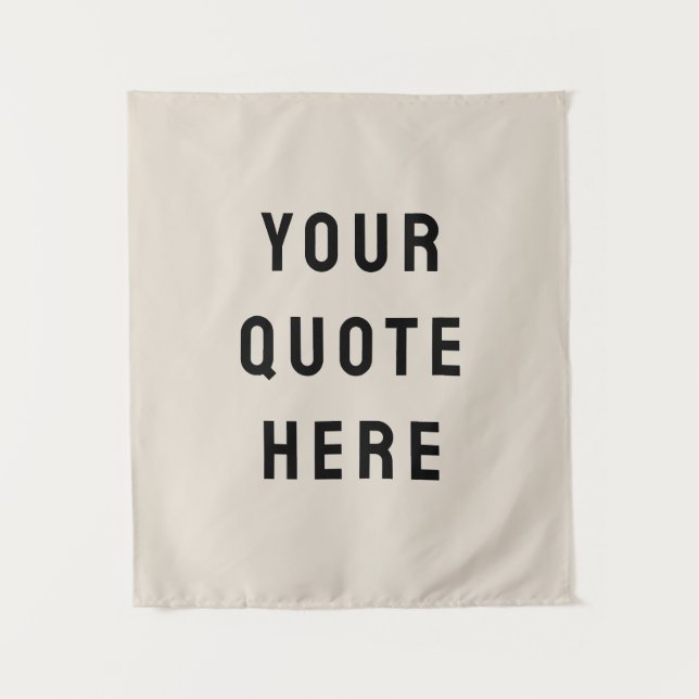 Tenture Bannière de citation personnalisée Mur de citation (Devant)