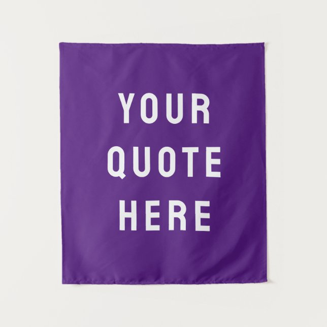 Tenture Bannière de citation personnalisée Mur de citation (Devant)