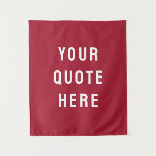 Tenture Bannière de citation personnalisée pour votre mur