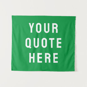 Tenture Bannière de citation personnalisée Vert Kelly