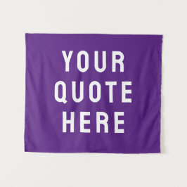 Tenture Bannière de citation personnalisée Votre mur de ci