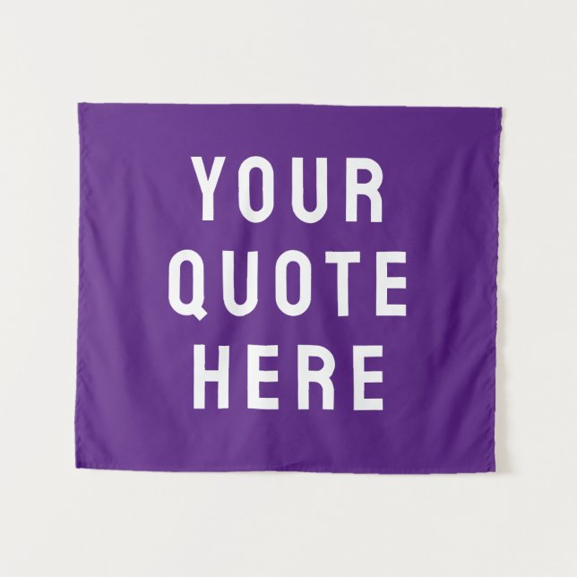Tenture Bannière de citation personnalisée Votre mur de ci (Devant (Horizontal))
