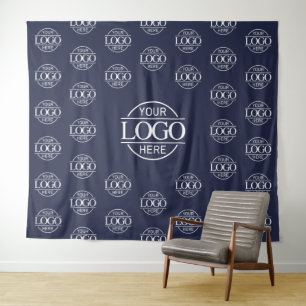 Tenture Bannière de fond à répétition étape et logo d'entr
