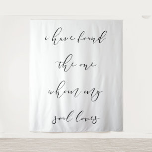 Tenture Bannière de fond Mariage "J'ai trouvé un"