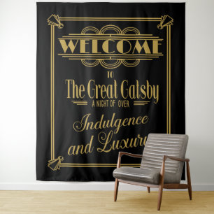 Tenture Bannière de fond pour photomaton Gatsby le Magnifi