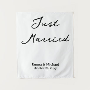 Tenture Bannière de mariage personnalisée Signe de cérémon