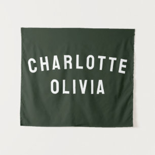 Tenture Bannière de nom personnalisé décoration murale de 