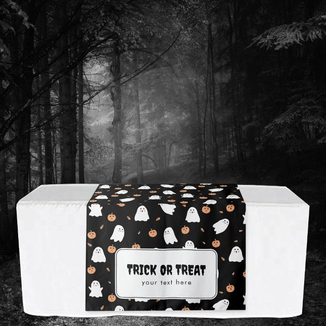 Tenture Bannière de suspension de table d'Halloween (Trick or Treat Halloween Table Hanging Banner Tapestry)