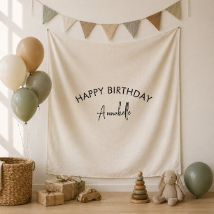 Tenture Bannière de toile de fond d'anniversaire Décorat