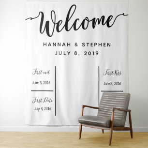 Tenture Bannière de toile de fond de photomaton de mariage