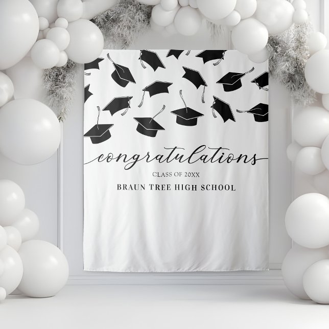 Tenture Bannière des diplômes de la Réunion scolaire (Créateur téléchargé)