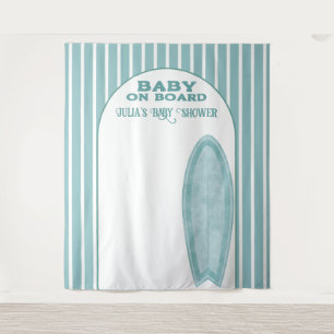 Tenture Bannière murale photo personnalisée Baby shower de