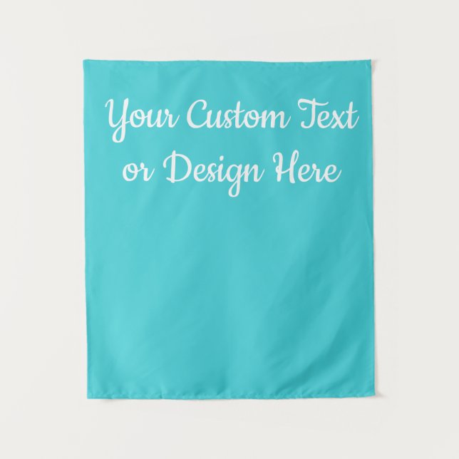 Tenture Bannière Turquoise Personnalisée pour Enterrement  (Devant)