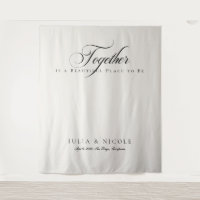 Bannières de fond de mariage de calligraphie en iv