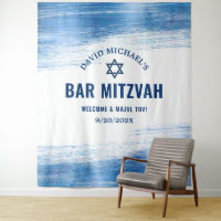 Bar Mitzvah Type de marine Blue Foil arrière photo