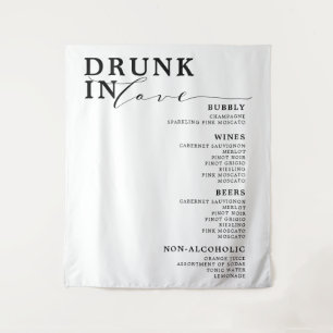 Tenture Barre de Mariage noire blanche noire noire - Druni