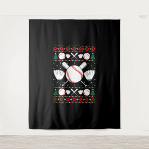 Tenture Base-ball Ugly Christmas Sweater