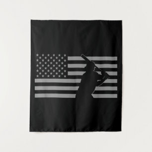 Tenture Baseball américain États-Unis Drapeau Baseball