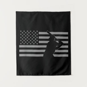 Tenture Baseball américain États-Unis Drapeau Baseball