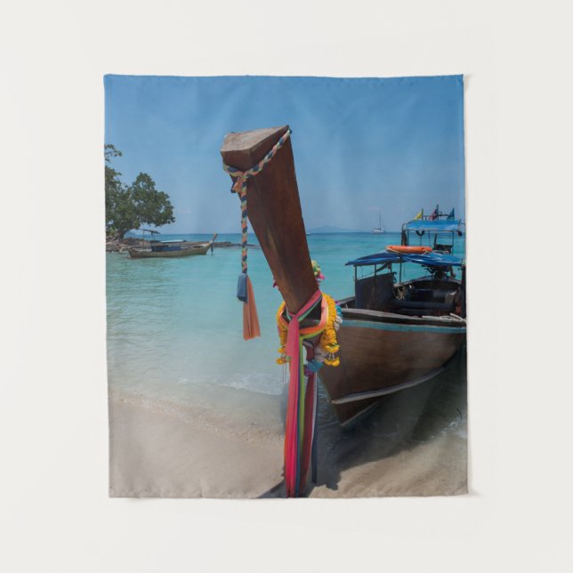 Tenture Bateau thaïlandais traditionnel (Devant)