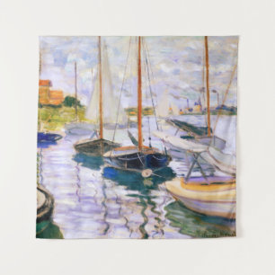 Tenture Bateaux à voile sur la Seine au Petit Claude Monet