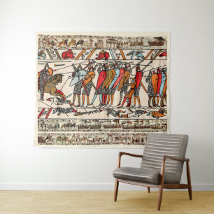 TENTURE BAYEUX TAPESTERIE BATAILLE DE HASTINGS CHEVALIERS 