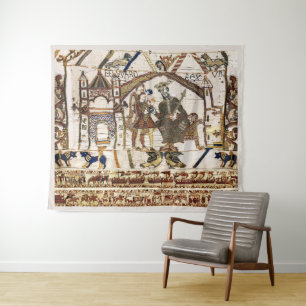 Tenture BAYEUX TAPESTRY King Edward Confessor et Harold