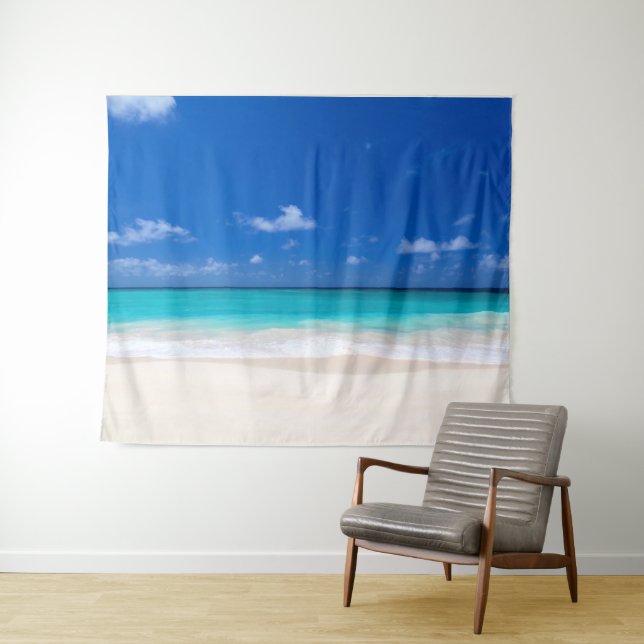 Tenture Beach Sand Surf Ocean Sea Backdrop Photo Booth (En situation (horizontale))