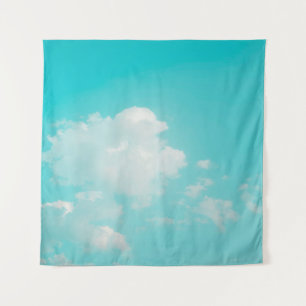 Tenture Beau ciel bleu et nuages avec lumière naturelle