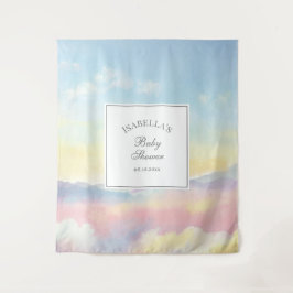 Tenture Beau ciel et nuages Nuage Neuf Baby shower