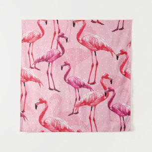 Tenture Beau Flamant rose Oiseau rose Motif sans couture i