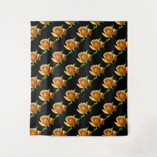 Tenture Belle fleur, le Rose d'or