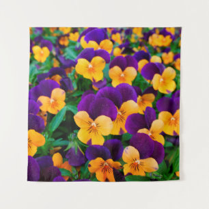 Tenture Belles boiseries fleuries dans le jardin