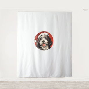 Tenture Bernedoodle Chien Xmas Doodle Dood Jolie Noël Soit