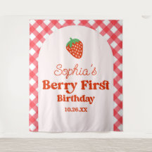 Berry rouge fraise première fête d'anniversaire