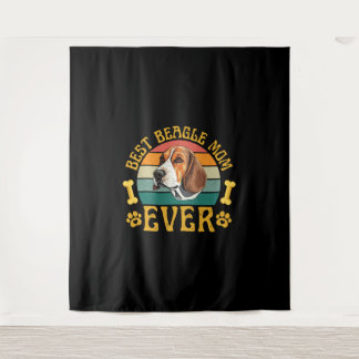Tenture Best Beagle Mom Ever, Funny Beagle Dog Canine