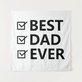 Tenture Best dad in the world, fathers day gift