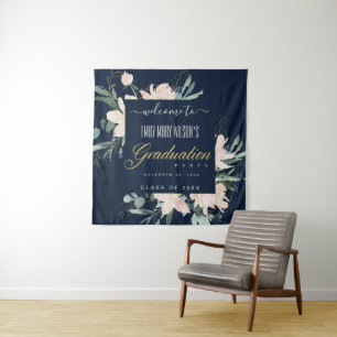 TENTURE BIENVENUE À LA FÊTE DE FIN D'ÉTUDES FLEURS OR ROSE