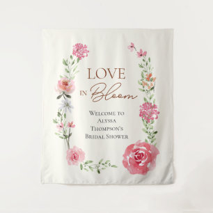 Tenture Bienvenue au mariage d'été floral Love in Bloom