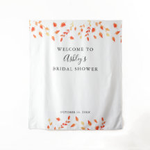 Bienvenue Fête de Mariage Automne Feuillage Feuill