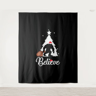 Tenture Bigfoot Believe Christmas Shirt