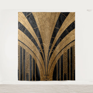 Tenture Black and Gold Art Deco Backdrop