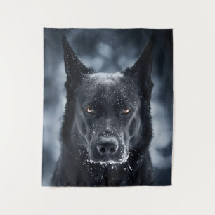 Tenture Black German Shepherd