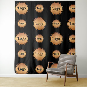 Tenture Black Gold Big Petit logo rond étape et répétition
